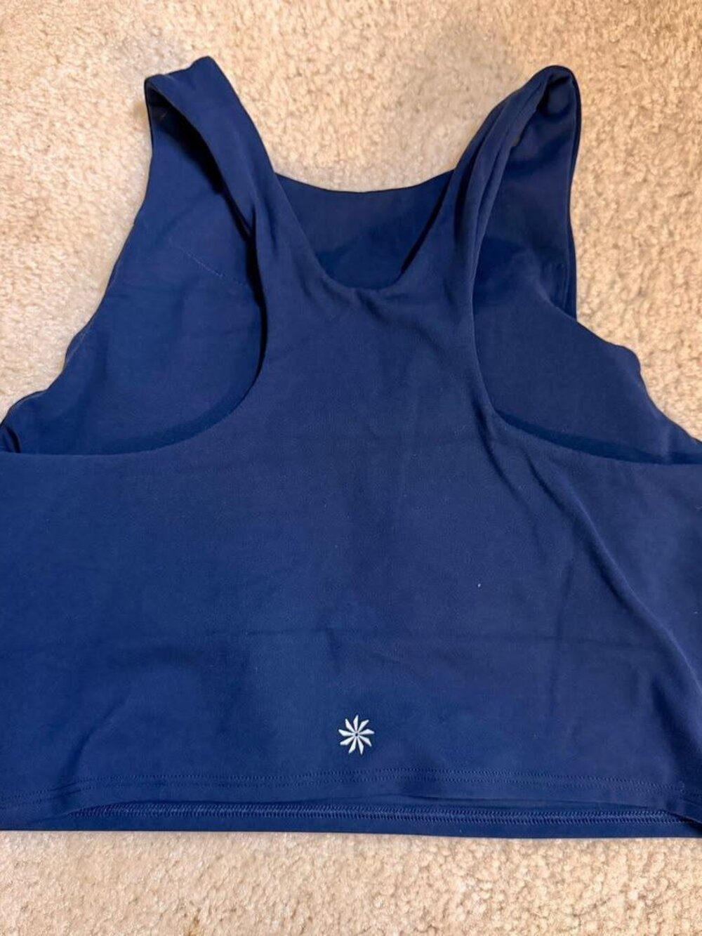 Athleta Navy Blue Active Tank Top Size S NWOT